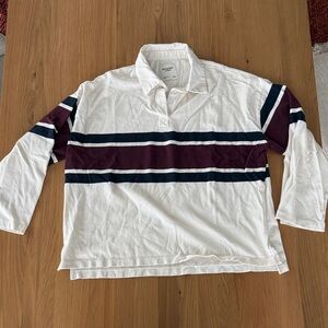 Abercrombie & Fitch women’s long sleeve polo size L